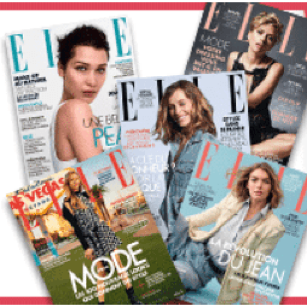 9 exemplaires du magazine ELLE offerts